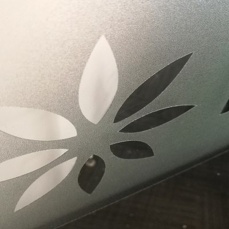 定制广告贴纸刻字割字不干胶即时贴玻璃门防撞条腰线X磨砂镂空文