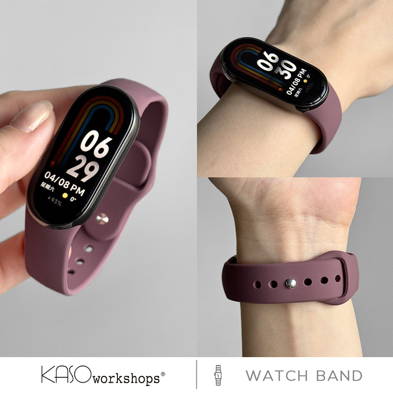 KASO适用小米手环10/9代硅胶表带Miband9液态硅胶手表带智能运动手表8NFC版新款运动透气替换腕带男女款夏季