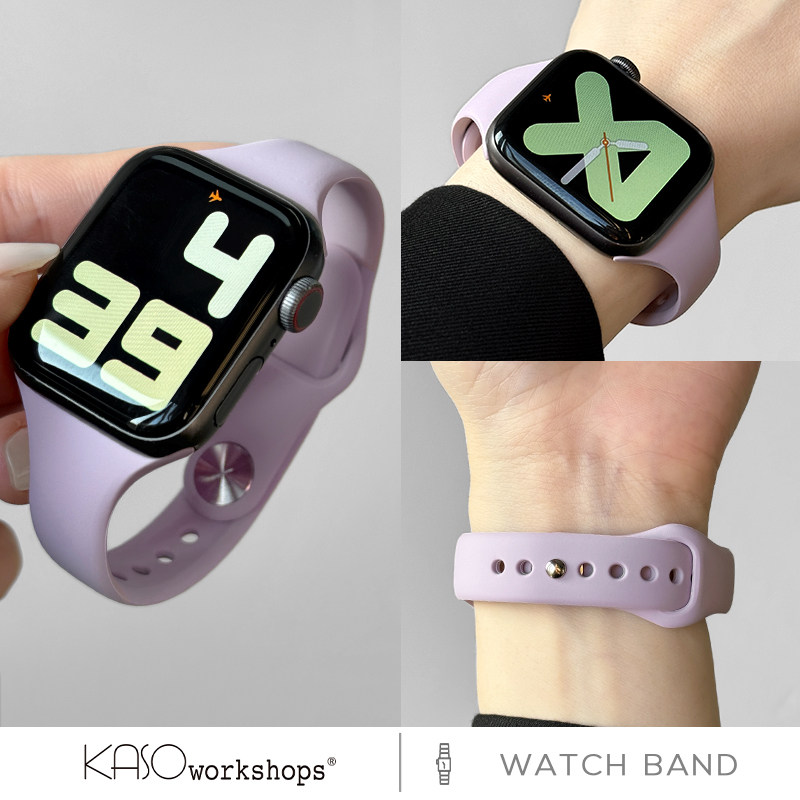 KASO适用苹果手表表带s11运动硅胶applewatch表带S10柔软S9小蛮腰s8智能iwatch表带se2代s6女Ultra3替换腕带