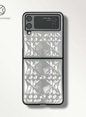 KASO新款原创简约钻石纹皮革适用三星S23手机壳samsung折叠galaxy简约Ultra保护套W23高级感zflip4软全包小众