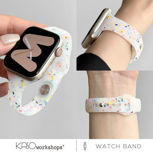 新款果冻白硅胶iwatch11表带