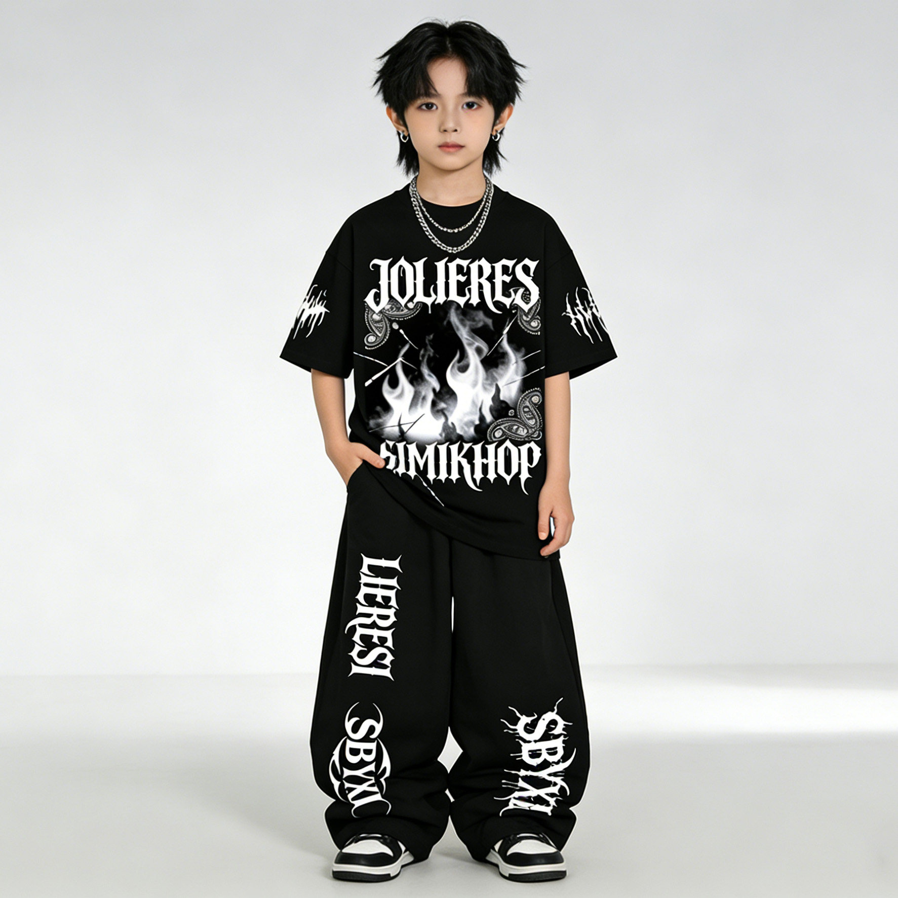 儿童街舞表演跳舞舞台走秀服图片