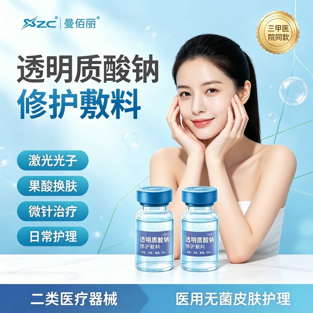透明质酸钠修护敷料精华液微整形术后创面日常护理果酸换肤无菌