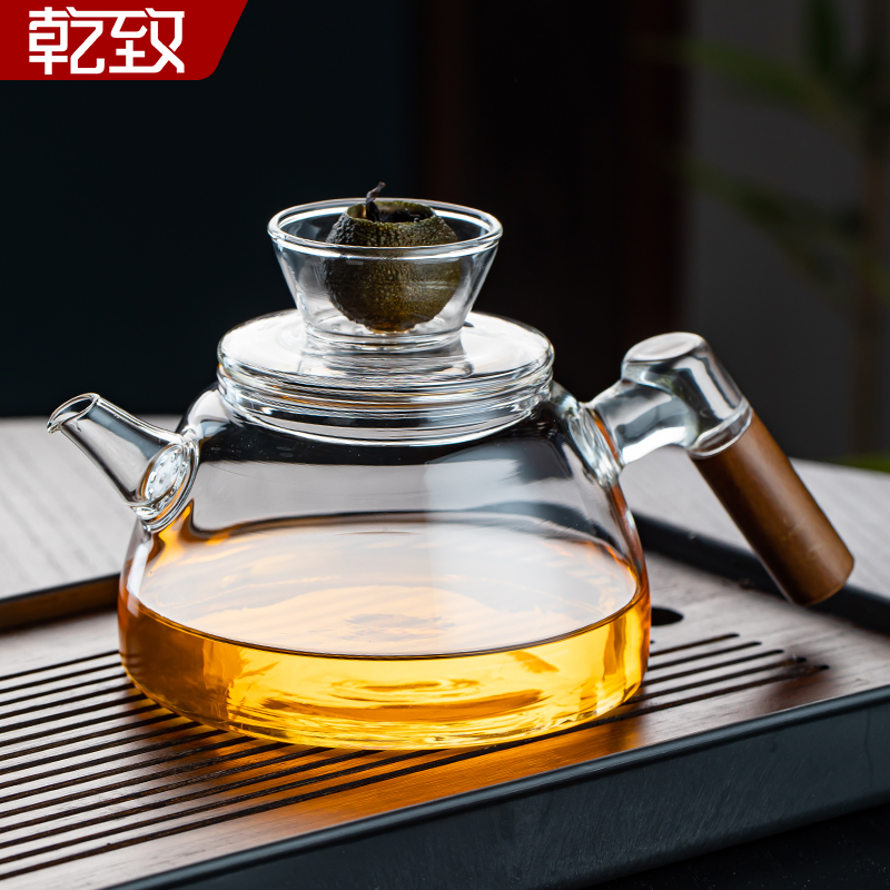 玻璃茶壶家用2025新款小青柑专用泡茶壶办公室大容量茶水分离茶具