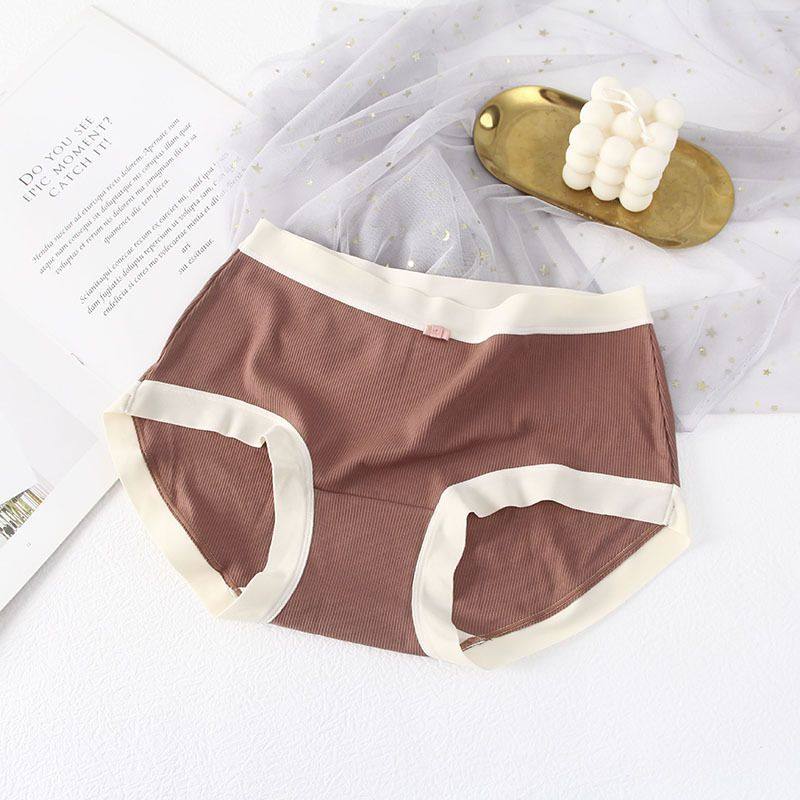 小兰裙3185内裤女士棉档螺纹无痕少女生日系中腰三角短裤头夏季,女士内衣/男士内衣/家居服,女三角裤,淘宝优惠券,粉丝福利购,淘宝优惠卷