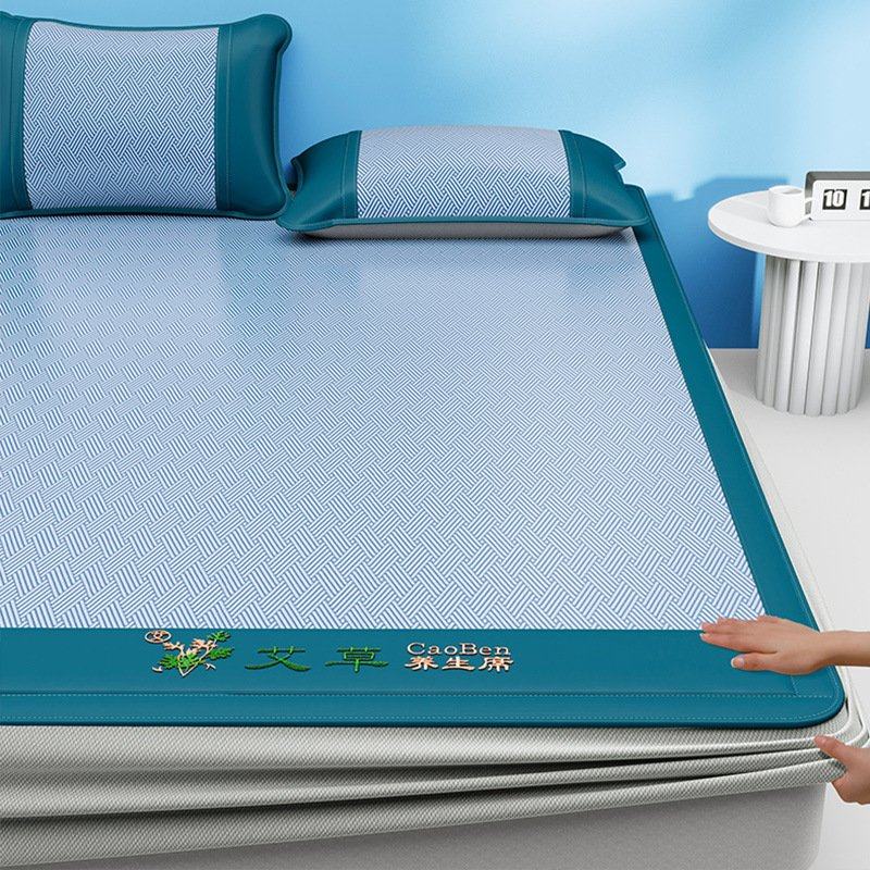 a类艾草驱蚊冰丝凉席夏季亲肤裸睡软席子母婴级可机洗空调席,床上用品,冰丝席,淘宝优惠券,粉丝福利购,淘宝优惠卷