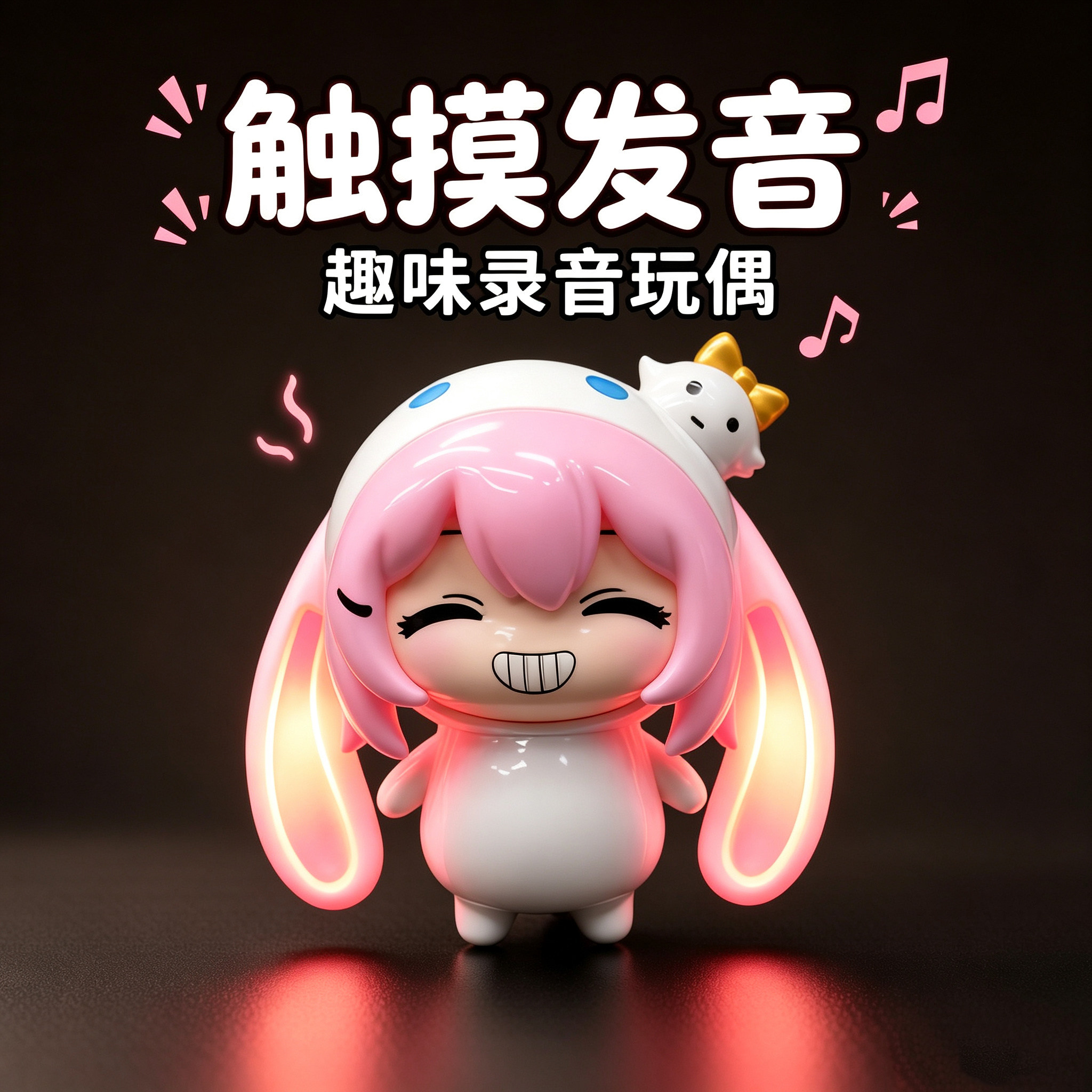 多肉doro塔菲可录音发光手办图片