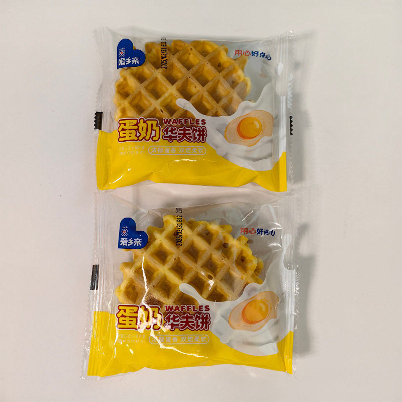 爱乡亲蛋奶华夫饼独立小包装称重一箱5斤