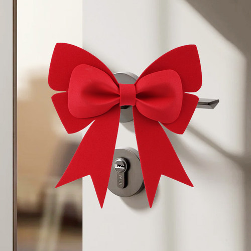 婚房布置喜庆结婚婚礼装饰用品新房门把手蝴蝶结布置挂件拍照打卡