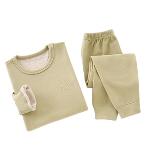 儿童蚕丝德绒保暖内衣套装男童冬季婴儿秋衣秋裤宝宝加厚女童睡衣