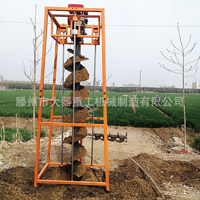 大器电力工程机械电线杆挖坑机8米10米15米水泥电线杆子挖坑设备