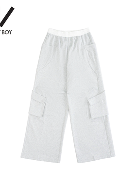 BOY BY BOY潮牌25秋上新百搭休闲字母工装裤女长裤W252W34020