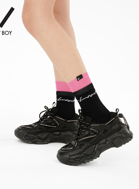 Boy By Boy春季潮牌女款中筒袜时尚潮流W83000