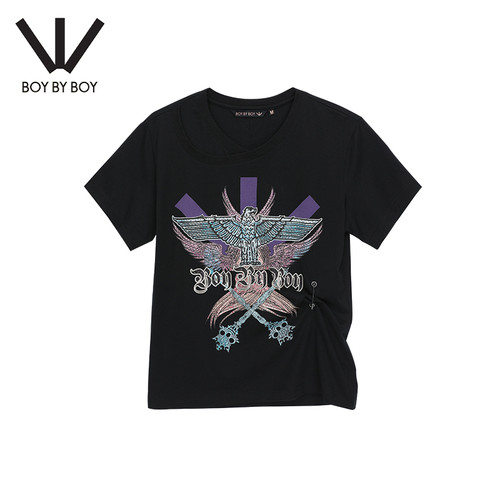 针织短袖T恤BoyByBoy
