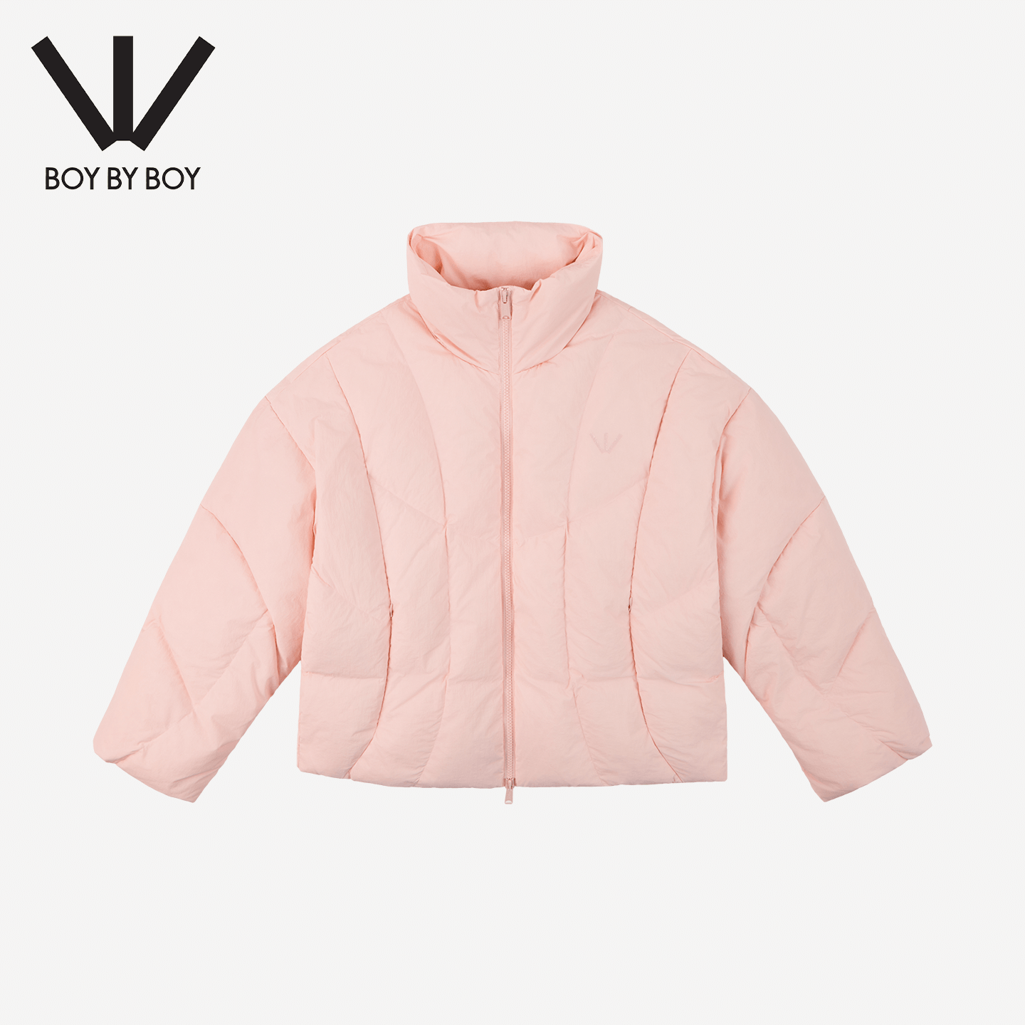 BOY BY BOY潮牌女装2025秋冬新款立领短款羽绒服女简约冬季外套