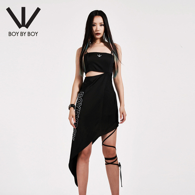 女装连衣裙不规则裙摆BoyByBoy