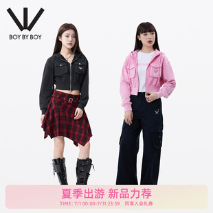 潮牌女装 BOY BOY商场同款 卫衣W06083 秋冬合身时尚 针织连帽开衫