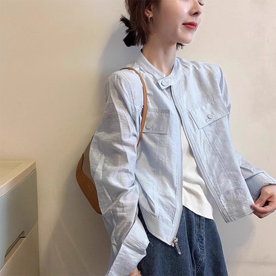 爆款百搭小个子立领防晒外套潮