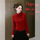 早春红色立领拉链开衫 女外套修身 短款 气质韩系 显瘦外穿长袖 上衣