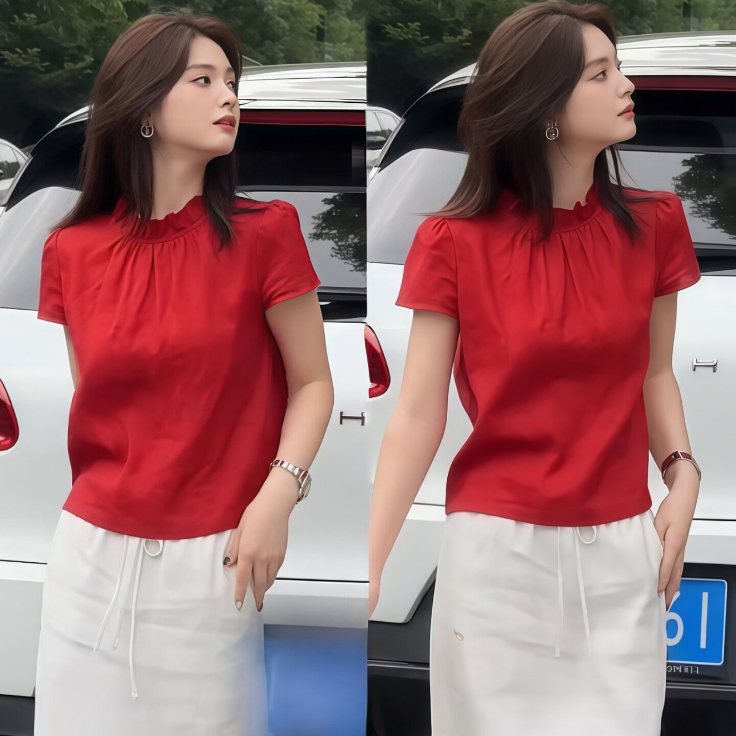 【送运费险】抖音爆款短袖衬衫女