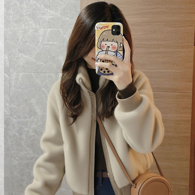 【送运费险】爆款羊羔绒外套女