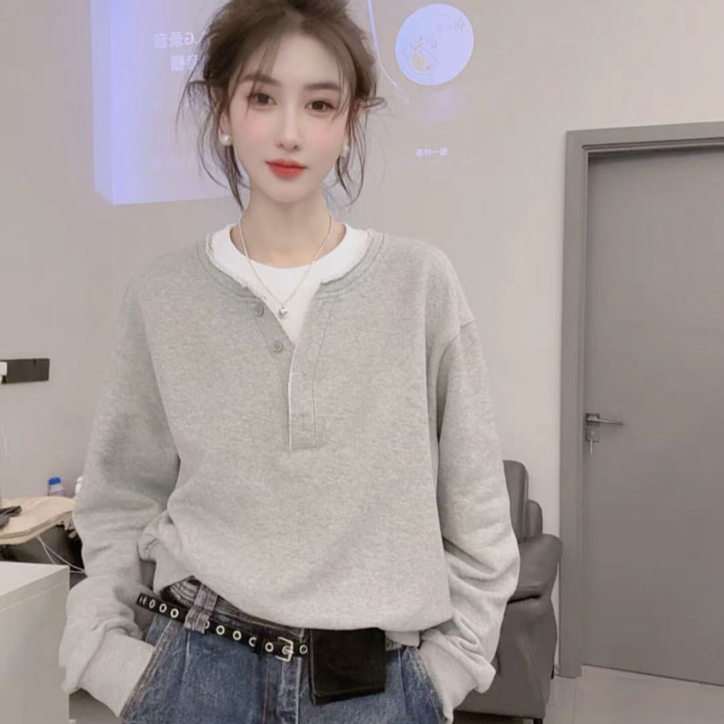 【送运费险】抖音爆款假两件上衣