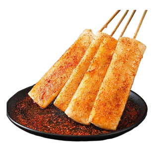 网红宁波年糕脆皮烧烤半成品小吃烧烤油煎水磨年糕条拉丝商用批发