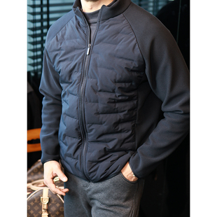 简素Design绵羊毛长袖 棉服马甲男立领加绒保暖内搭夹克休闲外套冬