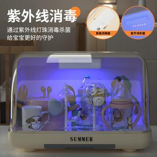 家用防尘带盖婴儿奶瓶收纳盒水杯茶杯沥水置物架厨房碗筷储物箱子