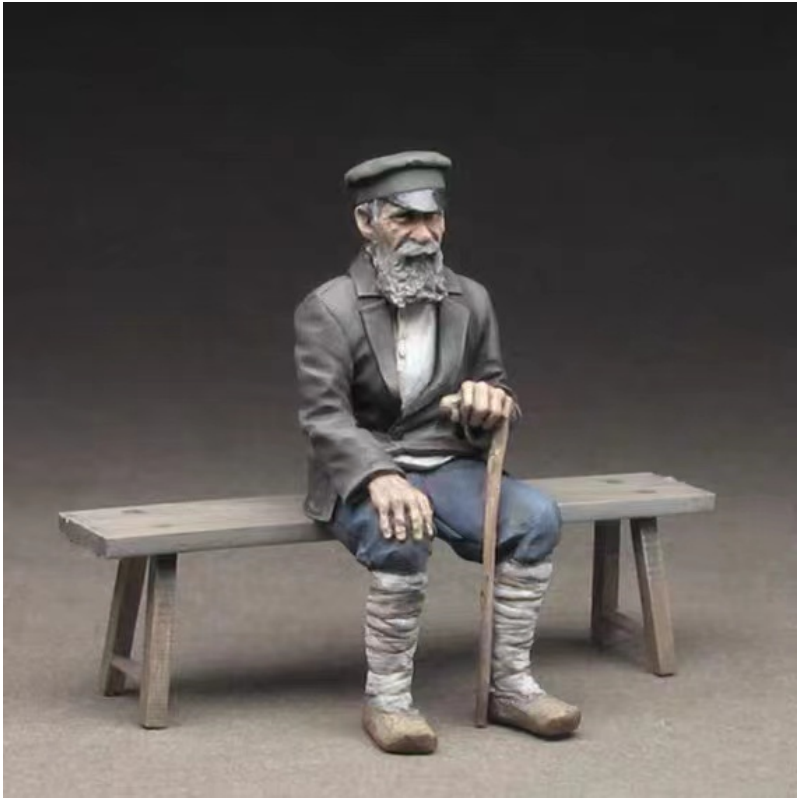 源模居GK 1/35树脂模型 二战俄罗斯老年人  手办白模  581R