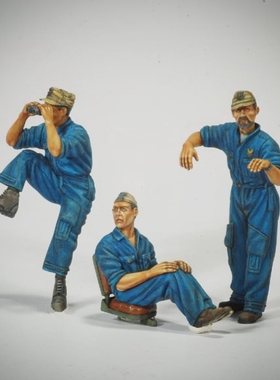 源模居GK 1/树脂模型 意大利坦克船员(3 人)手办白模 953R