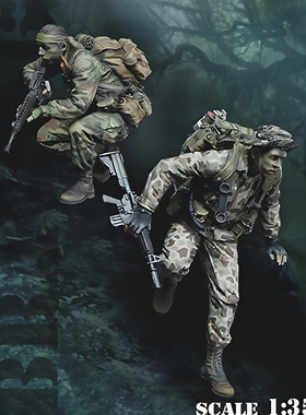 1/35 二战士兵 树脂模型现货手办兵人 军事题材 白模-388C