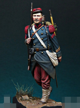 源模居GK 1/24树脂模型 法国步兵 手办白模 773R