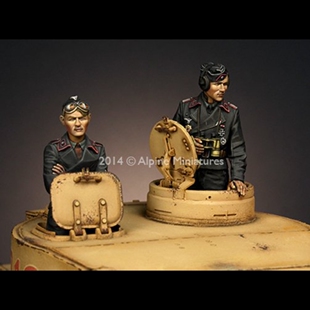 源模居GK 1/35树脂模型 德国装甲战车指挥官组 手办白模 863R