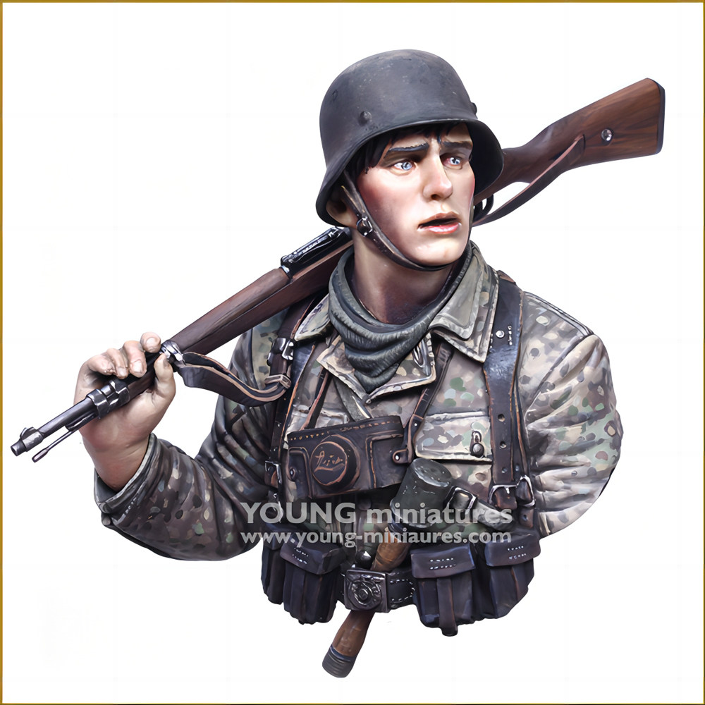 1/10 二战士兵 胸像 树脂模型现货兵人 军事题材白模-450C