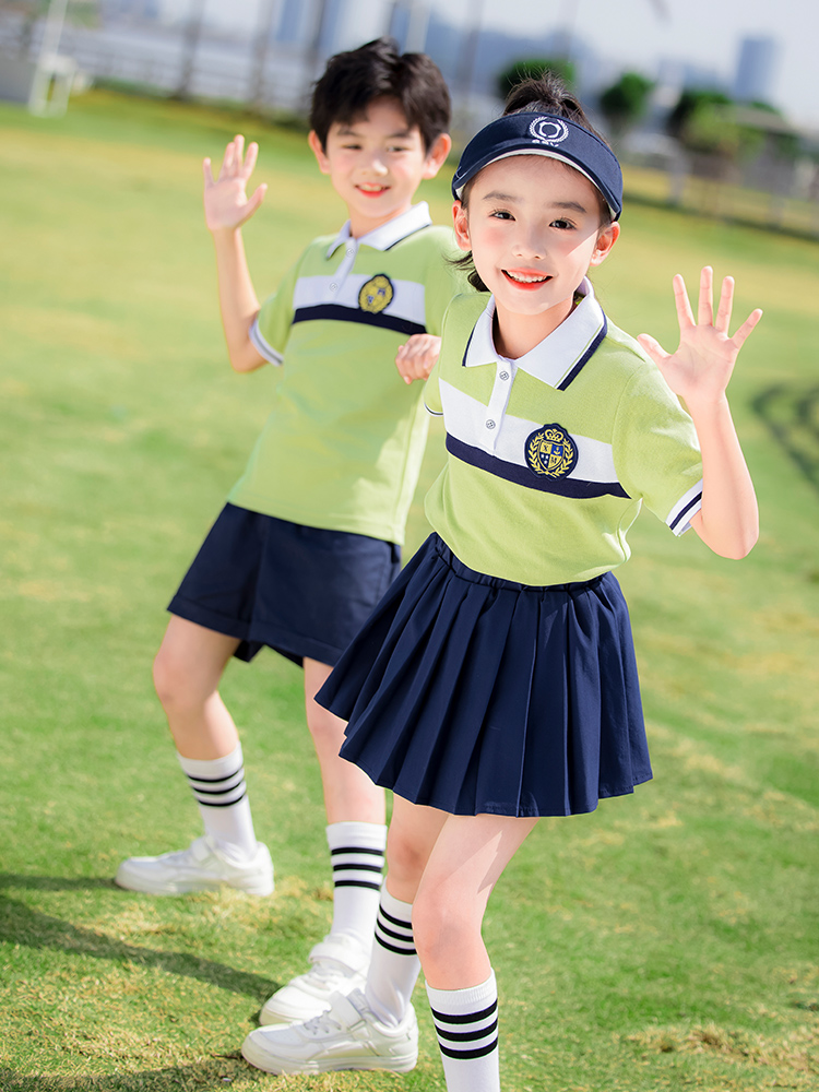 幼儿园园服夏装运动会学院风班服套装...