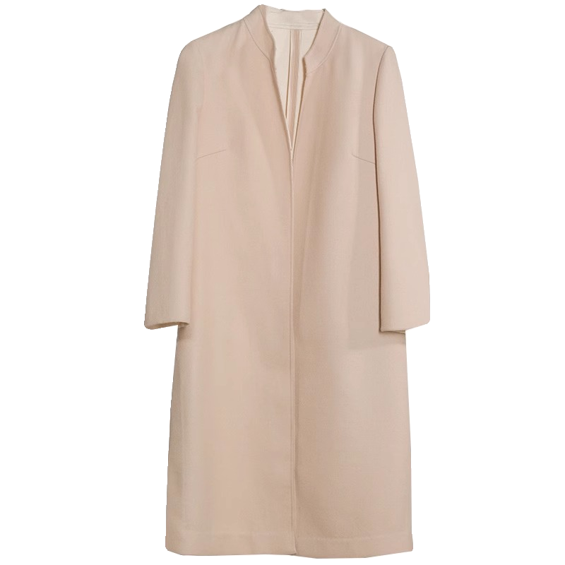 福芬2023秋冬新款直筒女士风衣纯色百搭显瘦外套FY-12713