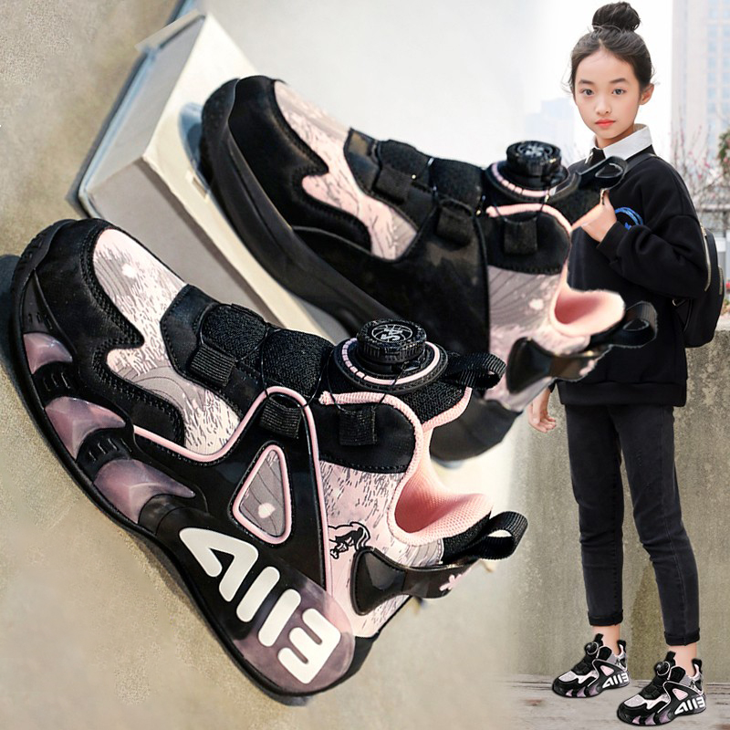 女童运动鞋春秋季2025新款儿童篮球鞋时尚防滑软底中大童女孩鞋子