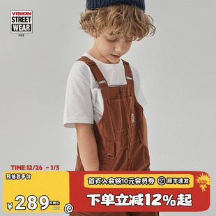 男女儿童同款 复古时尚 宽松工装 VISION 秋冬背带裤 童装 裤 KIDS