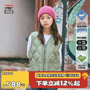 男女童装 VISION 复古耐水洗羽绒马甲冬季 Teflon科技三防美式 KIDS