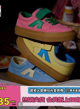 VISION童鞋 STICKY魔术贴低帮帆布鞋复古板鞋男女运动鞋25春新款