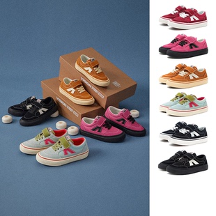 秋冬男童女童运动鞋 滑板鞋 STICKY魔术贴低帮帆布鞋 VISION童鞋