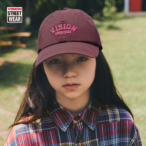 VISION童装  美式复古水洗撞色LOGO绣花棒球帽男女儿童26春季新款