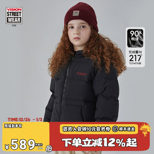 男女儿童同款 童装 经典 撞色LOGO宽松冬季 羽绒服 VISION 短款 KIDS