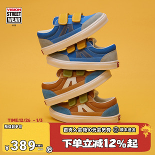 运动鞋 LIGHT轻量化透气网眼魔术贴低帮板鞋 STICK VISION童鞋