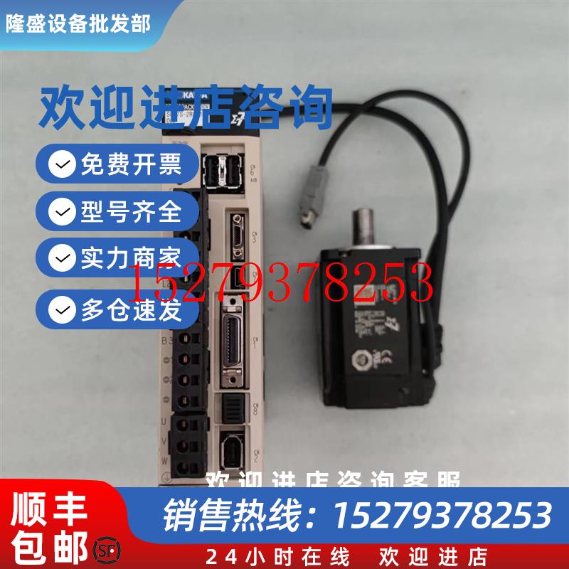 议价拆机7系安川400瓦伺服驱动套装SGD7S-2R8A1OA002/SGM7J-04AFC