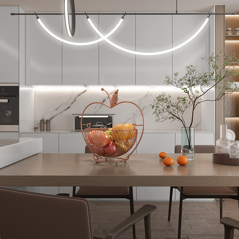 禧盒铁艺高端大气苹果形状水果篮