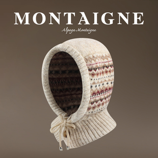 法国Montaigne/蒙田针织秋冬套头帽百搭巴拉克法护耳雷锋毛线帽子