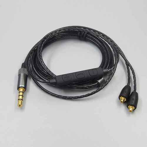厂家适用于舒尔MMCX SE215 SE535 SE846 UE900音量调节耳机线