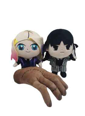 跨境热销Wednesday Addams毛绒玩具星期三亚当斯剧集周边公仔玩偶